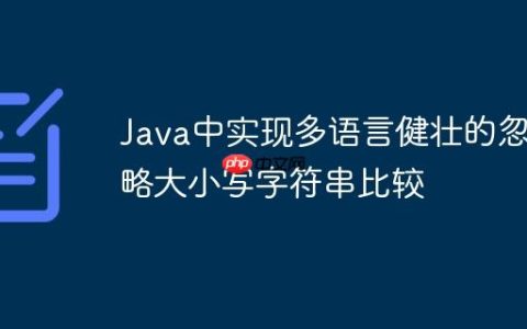 Java中实现多语言健壮的忽略大小写字符串比较
