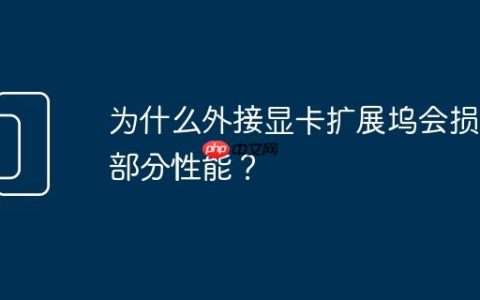 为什么外接显卡扩展坞会损失部分性能？