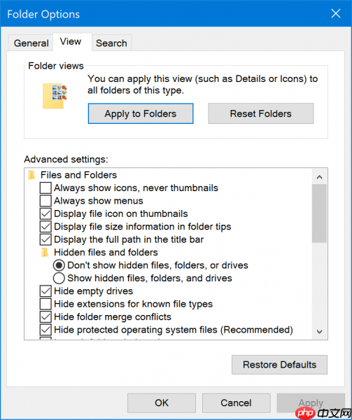 Win10系统资源管理器禁用文件分组的方法