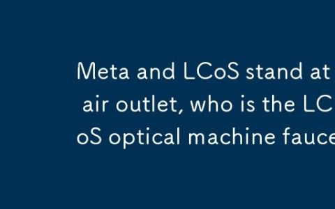 Meta 携 LCoS 站上风口，谁是 LCoS 光机龙头？
