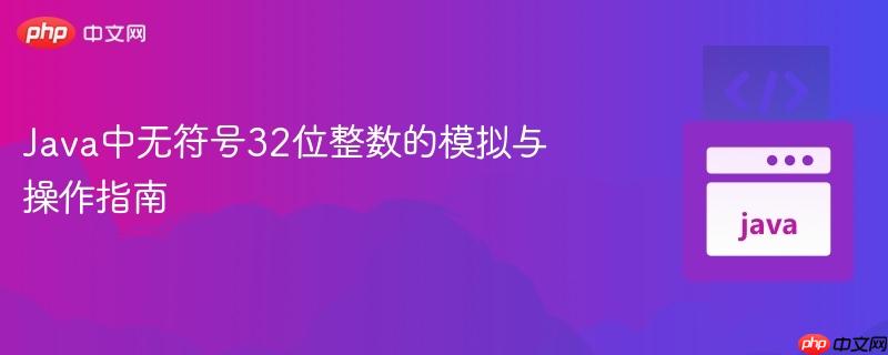 Java中无符号32位整数的模拟与操作指南