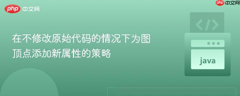 在不修改原始代码的情况下为图顶点添加新属性的策略