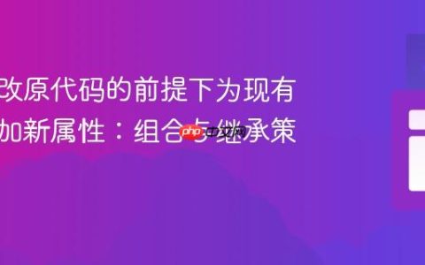 在不修改原代码的前提下为现有对象添加新属性：组合与继承策略
