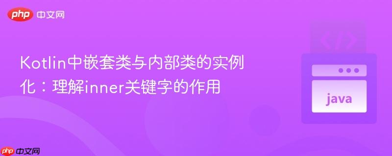 kotlin中嵌套类与内部类的实例化:理解inner关键字的作用