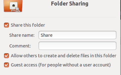Ubuntu: 共享目录给windows用户