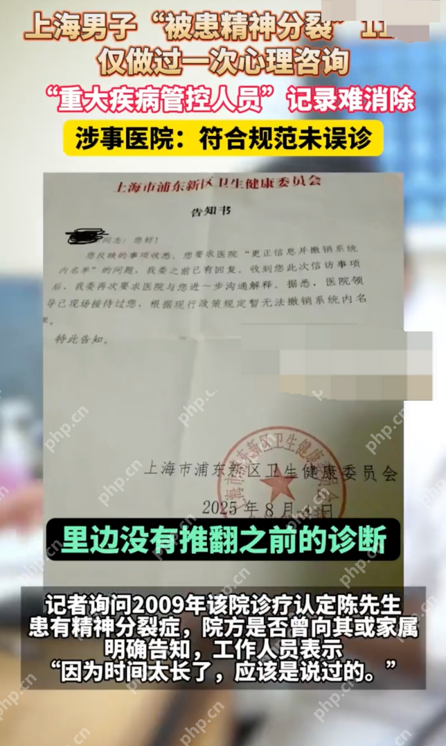 医院回应男子被患精神分裂症11年:相关诊疗均符合正常诊疗规范 - 创想鸟
