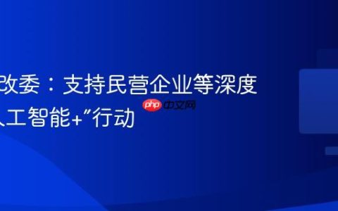 国家发改委：支持民营企业等深度参与“人工智能+”行动