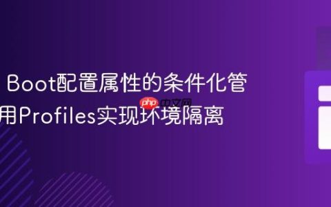 Spring Boot配置属性的条件化管理：使用Profiles实现环境隔离