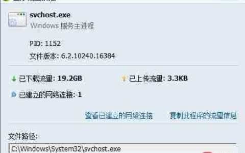 win10 svchost.exe进程是什么？