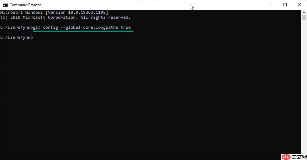 Git 在 Windows 克隆的时候提示错误 Filename too long