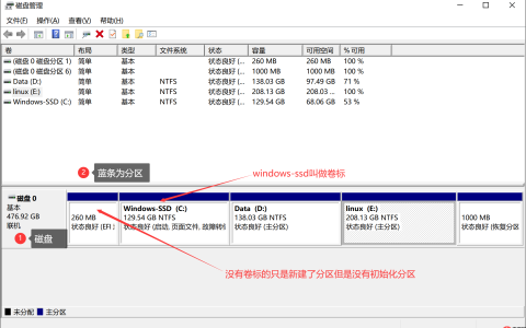 Windows下新建和更改分区