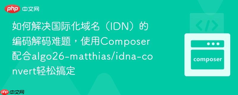 如何解决国际化域名(idn)的编码解码难题,使用composer配合algo26-matthias/idna-convert轻松搞定