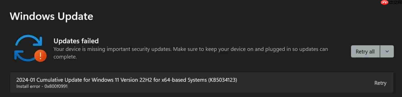 Win11 用户反馈无法安装微软 1 月更新,看看解决方法