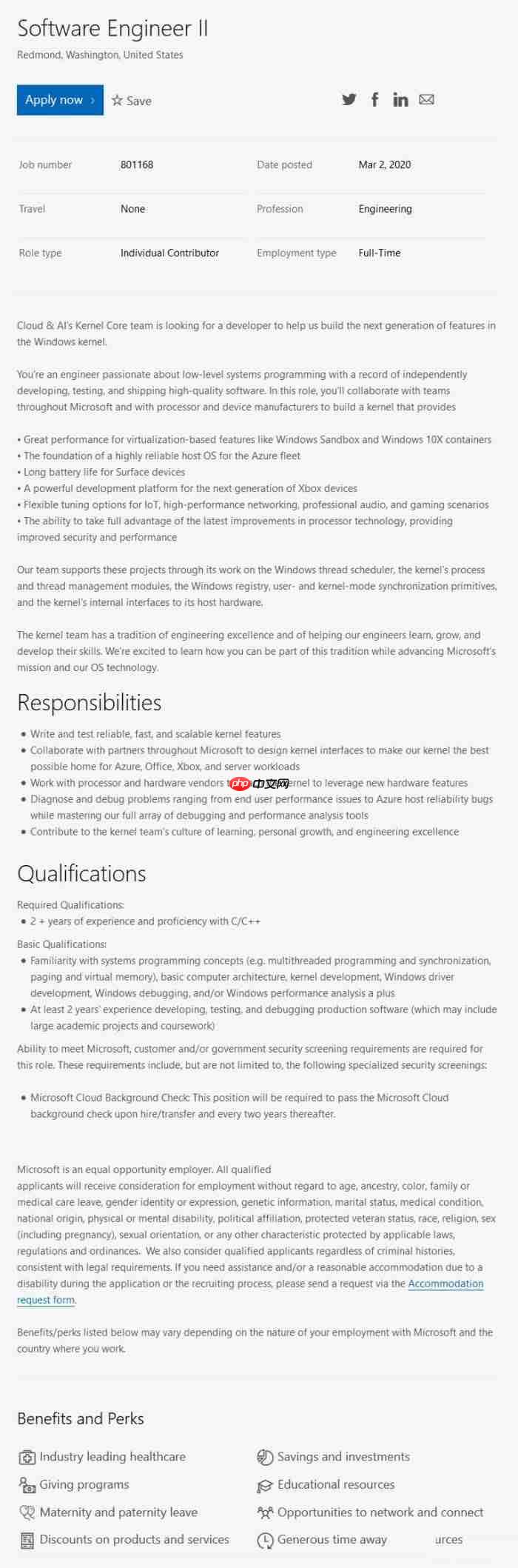 微软计划招聘工程师提升Windows 10X容器性能
