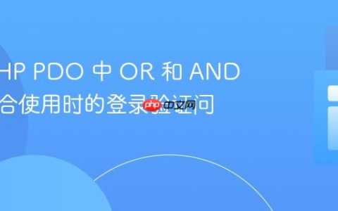 解决 PHP PDO 中 OR 和 AND 语句混合使用时的登录验证问题
