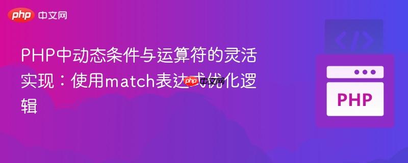 PHP中动态条件与运算符的灵活实现:使用match表达式优化逻辑
