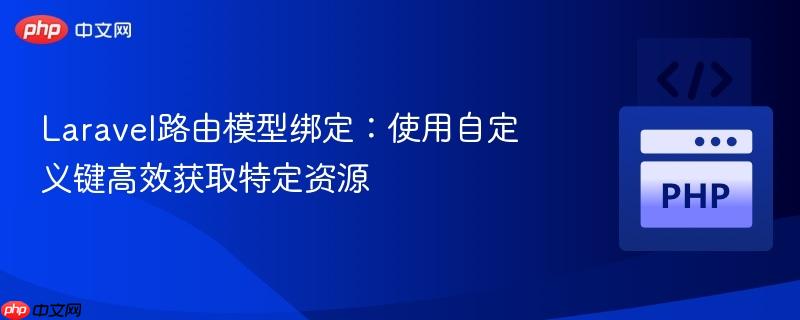laravel路由模型绑定:使用自定义键高效获取特定资源
