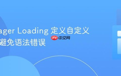 使用 Eager Loading 定义自定义参数时避免语法错误