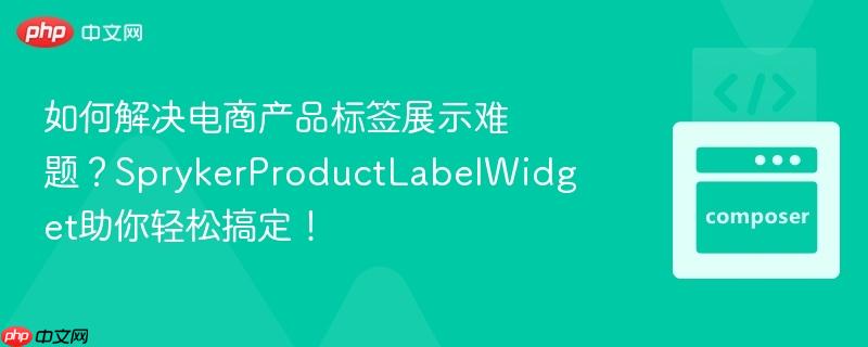 如何解决电商产品标签展示难题?sprykerproductlabelwidget助你轻松搞定!