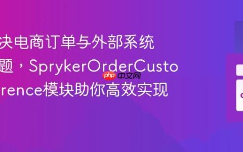 如何解决电商订单与外部系统集成难题，SprykerOrderCustomReference模块助你高效实现！