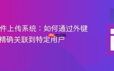 PHP文件上传系统：如何通过外键将文件精确关联到特定用户