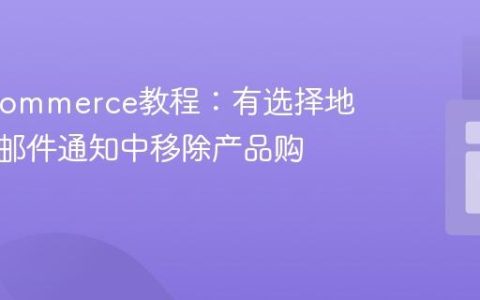 WooCommerce教程：有选择地从订单邮件通知中移除产品购买备注