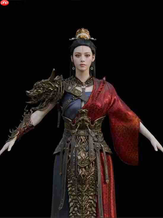 3D大神晒《黑神话:悟空》亢金星君模型!期待新作品!