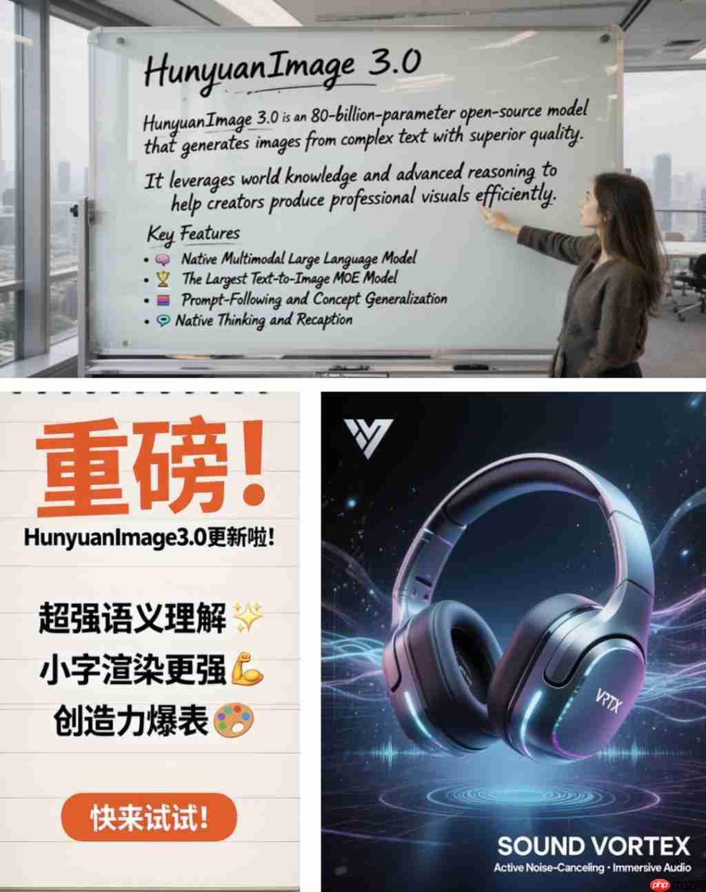 可能是目前效果最好的开源生图模型，混元生图 3.0 来了