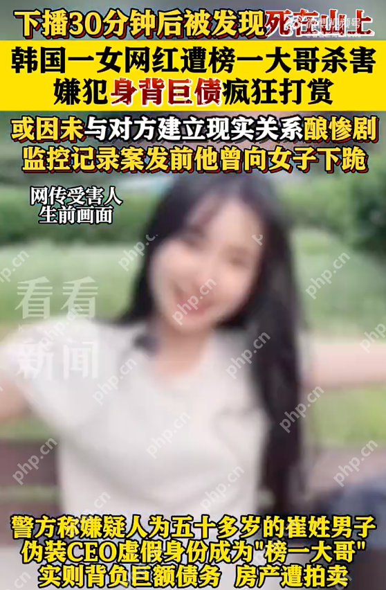韩国女网红遭榜一大哥杀害是怎么回事?详情介绍 - 创想鸟