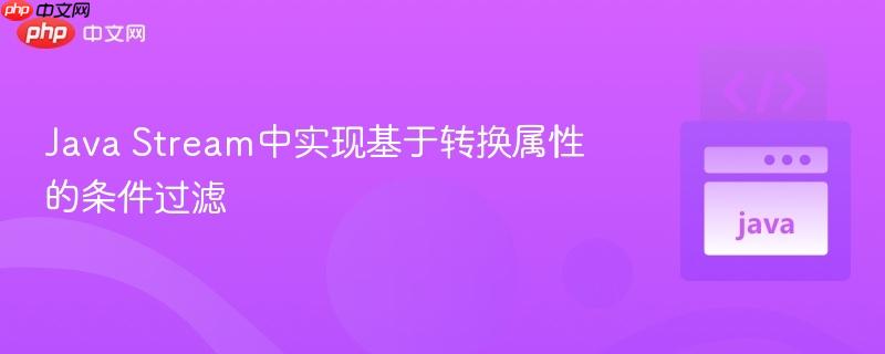 Java Stream中实现基于转换属性的条件过滤