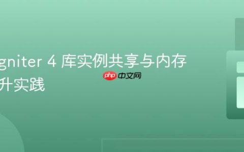 CodeIgniter 4 库实例共享与内存效率提升实践