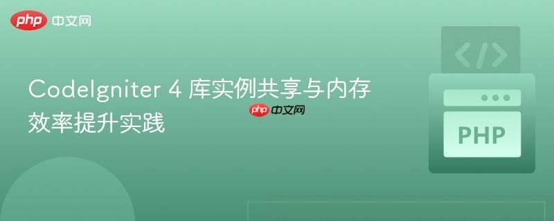 CodeIgniter 4 库实例共享与内存效率提升实践