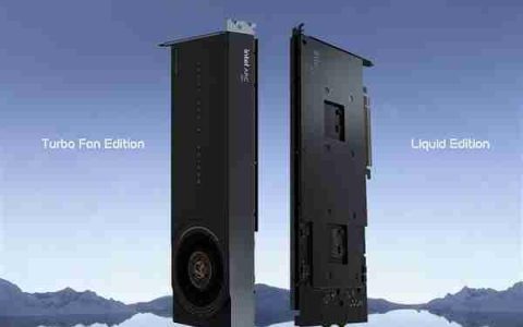铭瑄首秀水冷版Intel锐炫Pro Dual B60专业显卡：双GPU 48GB显存 居然单插槽