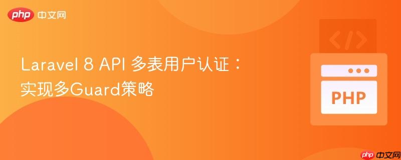 Laravel 8 API 多表用户认证:实现多Guard策略