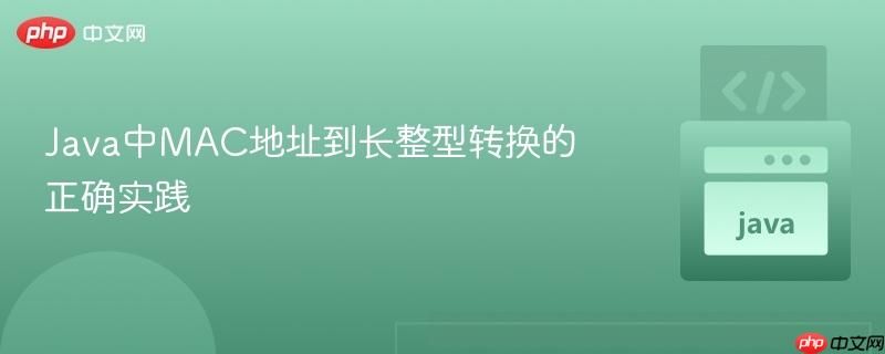 Java中MAC地址到长整型转换的正确实践