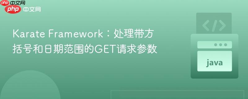 Karate Framework:处理带方括号和日期范围的GET请求参数