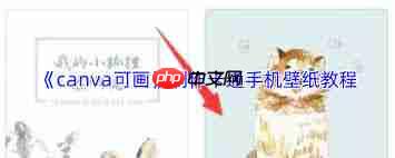canva可画如何制作卡通壁纸