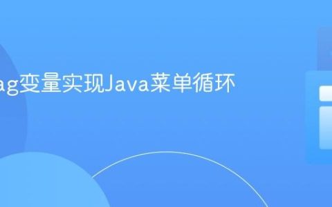 使用Flag变量实现Java菜单循环与返回