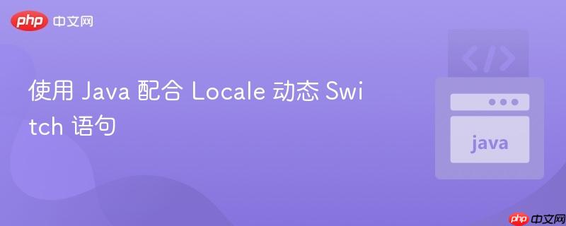 使用 java 配合 locale 动态 switch 语句
