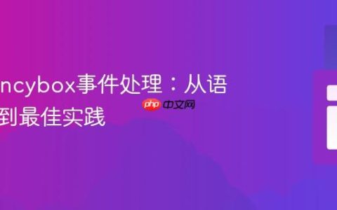 掌握Fancybox事件处理：从语法修正到最佳实践