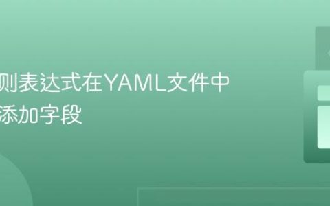 使用正则表达式在YAML文件中条件性添加字段