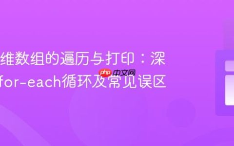 Java多维数组的遍历与打印：深入理解for-each循环及常见误区