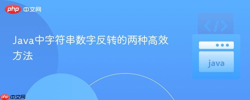 Java中字符串数字反转的两种高效方法