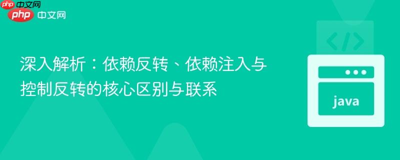 深入解析:依赖反转、依赖注入与控制反转的核心区别与联系