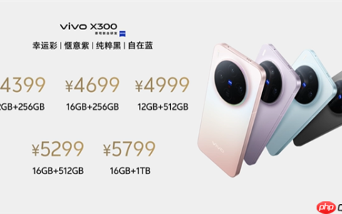 全球首发天玑9500！vivo X300发布：4399元起