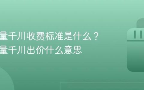 抖音巨量千川收费标准是什么？抖音巨量千川出价什么意思
