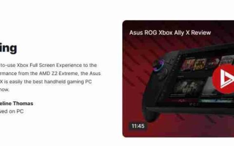 Xbox Ally X IGN 9分：当前最好的掌上游戏PC