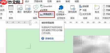 office2013屏幕截图技巧