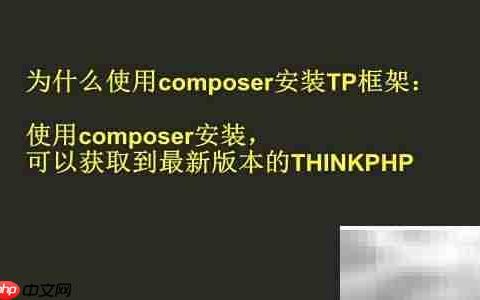 Composer安装ThinkPHP