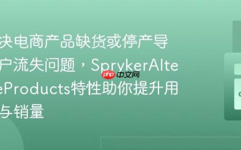如何解决电商产品缺货或停产导致的客户流失问题，SprykerAlternativeProducts特性助你提升用户体验与销量